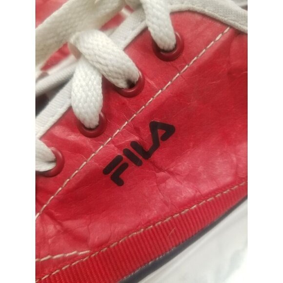 womens fila sneakers size 6.5 Red Synthetic  Material ‎ On The Outside. Rare! - Picture 6 of 12